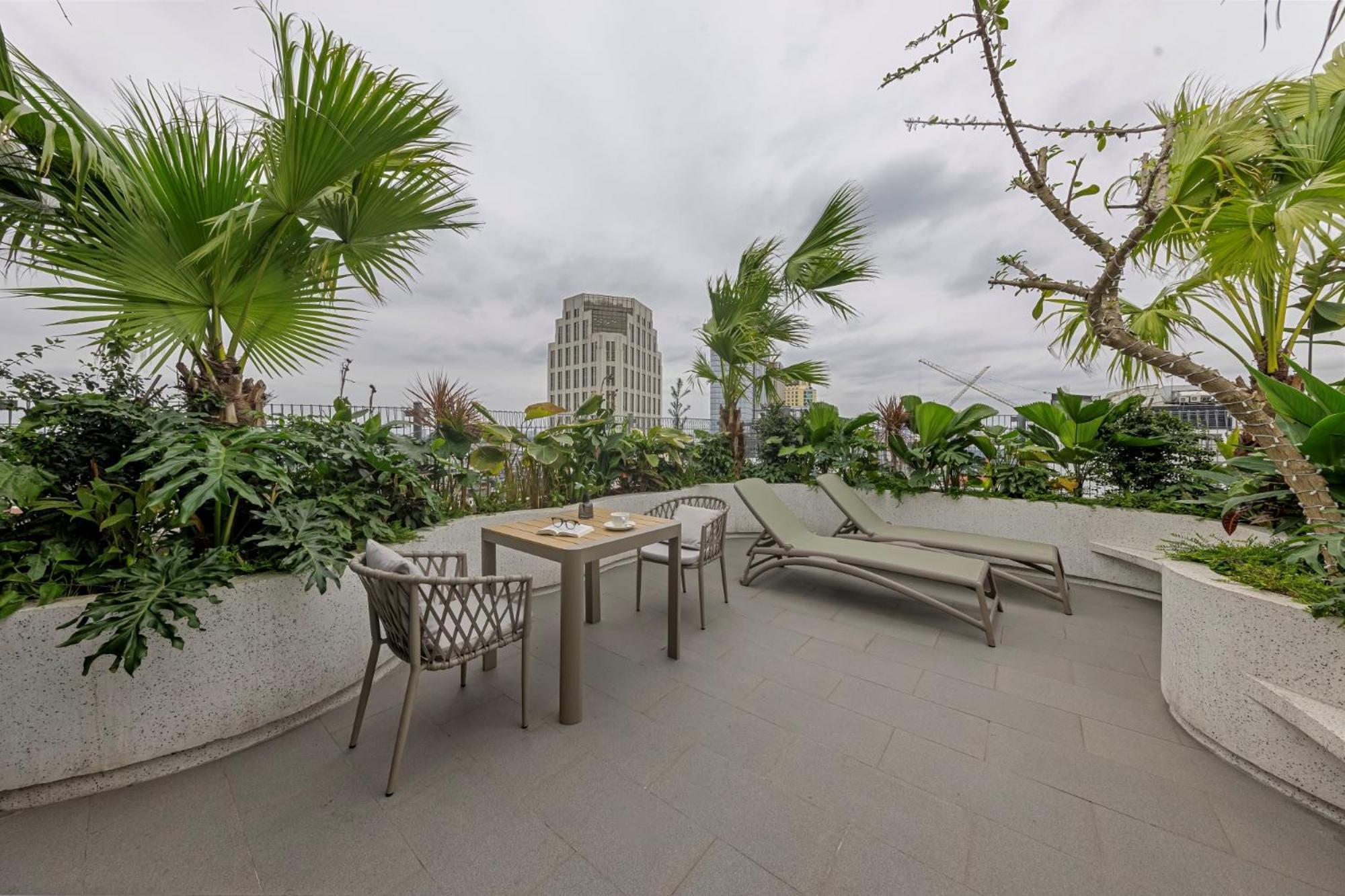 La Siesta Classic Hang Thung Hanoi Exteriör bild Rooftop garden